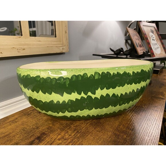Vintage Watermelon Serving Bowl Pottery/Ceramic - Picture 2 of 4